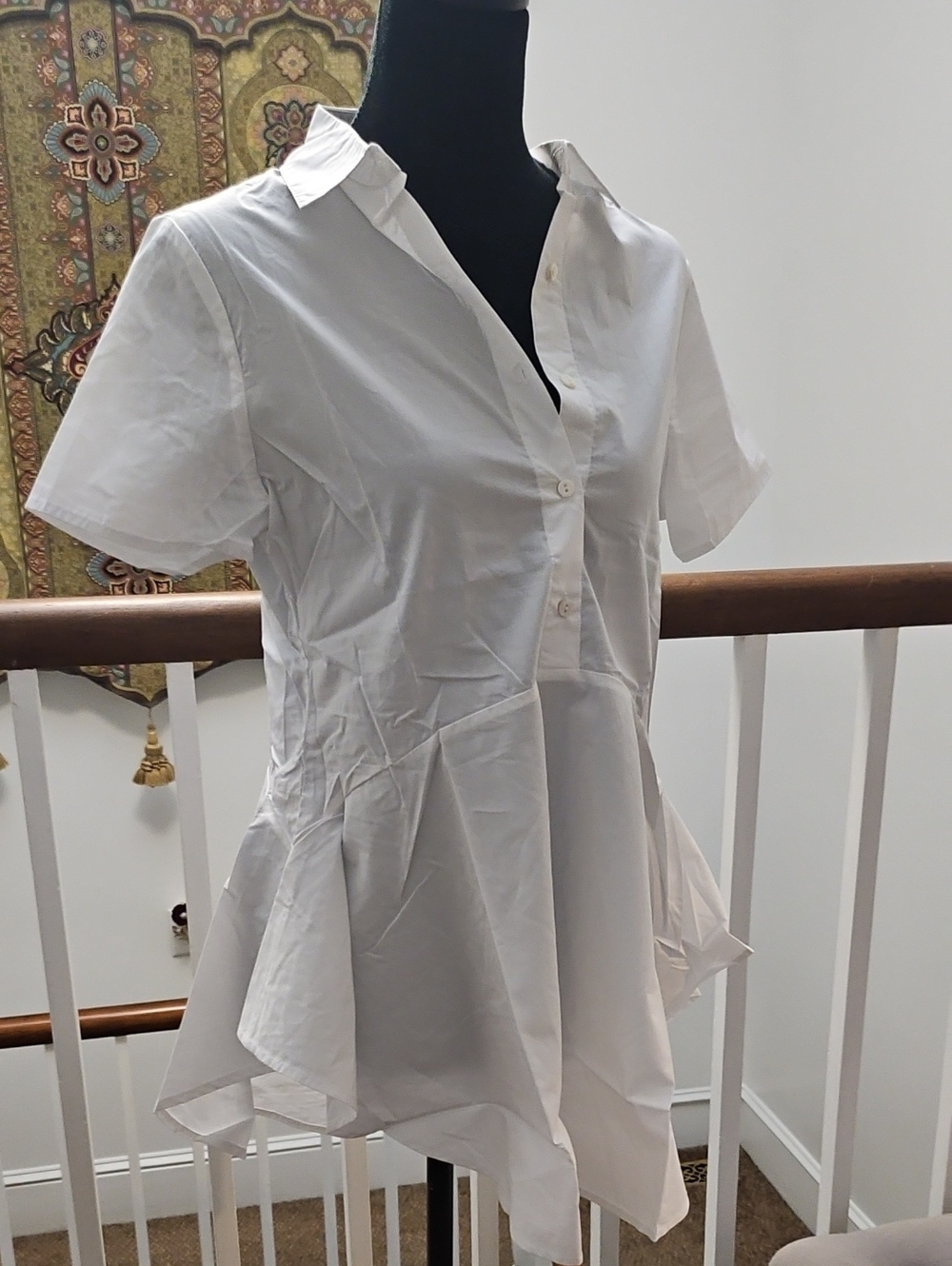 Anthropologie HD In Paris White Poplin Shirt